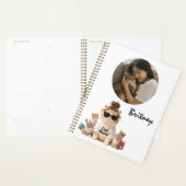 Grappige Cute Kat Mama Kitten Foto Planner (Display)