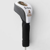 Grappige Cute Kat Mama Kittens Foto Golfheadcover (Schuin)