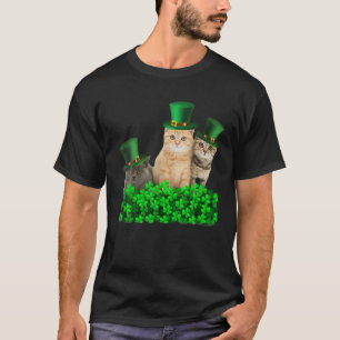 Grappige Cute Kat Sint Patrick Dag Gelukkige St Ca T-shirt