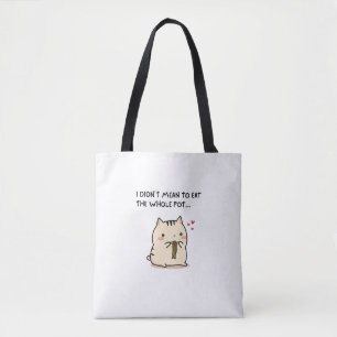 Grappige Cute Kat Tote – Noedel Liefhebber Kawaii  Bag