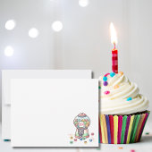 Grappige Cute Kauwgomautomaat, Aangepaste Kinderen Notitiekaartje