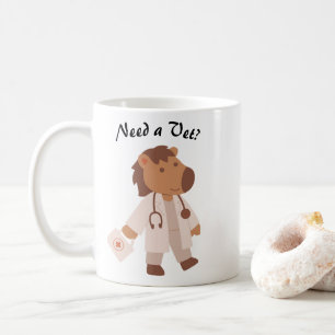 Grappige Cute Kawaii Dierenarts Humor Dierenverzor Koffiemok