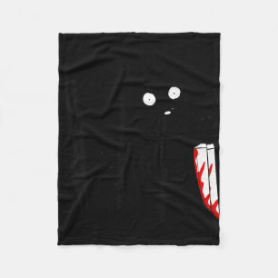 Grappige Cute Kawaii Y Halloween Zwarte Hond In Pl Fleece Deken