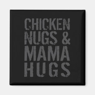 Grappige Cute Kip Moeder Grafisch Voor Nugget Lief Magneet
