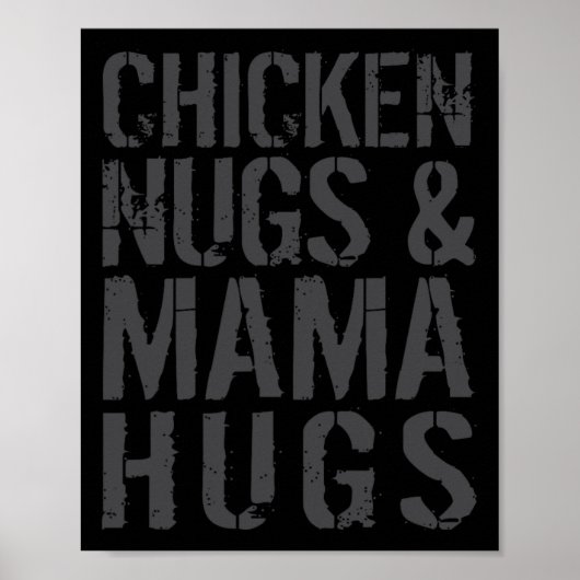 Grappige Cute Kippenmoeder Grafisch Voor Nugget Li Poster (Voorkant)