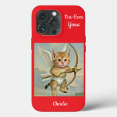Grappige Cute Kitten Cupido Case-Mate iPhone Case (Achterkant)