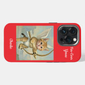 Grappige Cute Kitten Cupido iPhone Hoesje (Achterkant horizontaal)