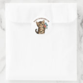 Grappige Cute Kitten Woede Verteert Me Ronde Sticker (Tas)