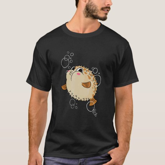 Grappige Cute Kogelvis Kogelvis Doet Bubbel T-shirt (Voorkant)