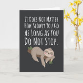 Grappige Cute Luiaard Kaarten Jungle Wild Dier Saf (Gele Bloem)