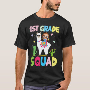Grappige Cute Luiaard Rijdt Lama Terug naar School T-shirt