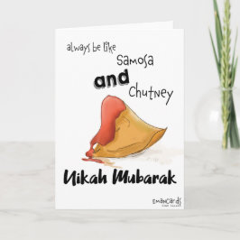 Grappige Cute Nikah Mubarak Kaart
