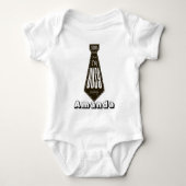 Grappige Cute Pak Das Baby Romper (Voorkant)