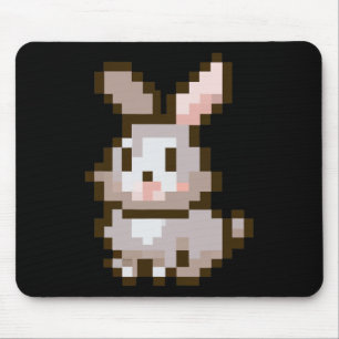 Grappige Cute Pixelated Pasen Video Game Paashaas Muismat