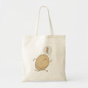 Grappige Cute Rennende Aardappel door somoh Tote Bag