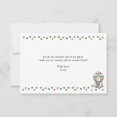 Grappige Cute Snoepautomaat, Aangepaste Kinderverj Bedankkaart (Achterkant)