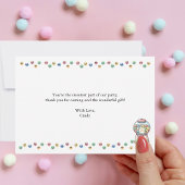 Grappige Cute Snoepautomaat, Aangepaste Kinderverj Bedankkaart