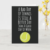 Grappige Cute Tennis Kaarten Voor Speler Collega B (Gele Bloem)