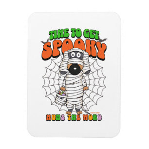 Grappige Cute Tijd om Spooky Mummie te krijgen Magneet