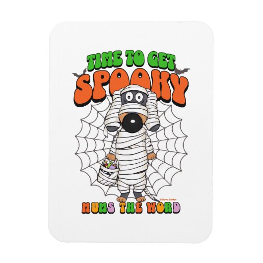 Grappige Cute Tijd om Spooky Mummie te krijgen Magneet (Verticaal)
