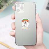Grappige Cute Tijd om Spooky Mummie te krijgen Sticker (Telefoon)
