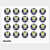 Grappige Cute Tough Guy Beer Gezicht Sticker (Vel)