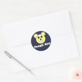 Grappige Cute Tough Guy Beer Gezicht Sticker (Envelop)