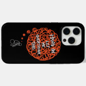 Grappige Cute 'Wacht Even Laat Me Dit Overdenken' Case-Mate iPhone Case (Achterkant (horizontaal))