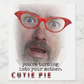 Grappige Cutie Pie wijnlabels! Wijn Etiket (Enkel label)