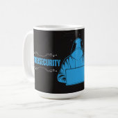 Grappige Cybersecurity Koffiemok voor Mannen Drink (Voorkant links)