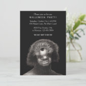 Grappige  Cyclops Halloween Party Uitnodiging (Staand voorkant)