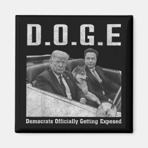 Grappige D.O.G.E Doge Democraten krijgen officieel Magneet