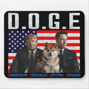 Grappige D.O.G.E Doge Democraten krijgen officieel Muismat