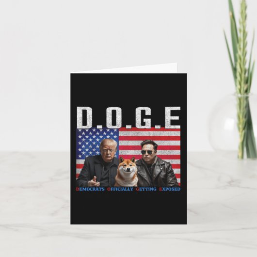Grappige D.O.G.E Doge Democraten officieel krijgen Kaart (Voorkant)