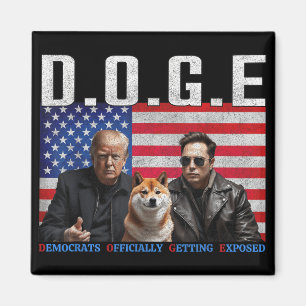 Grappige D.O.G.E Doge Democraten officieel krijgen Magneet