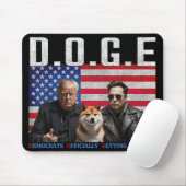 Grappige D.O.G.E Doge Democraten officieel krijgen Muismat (Met muis)