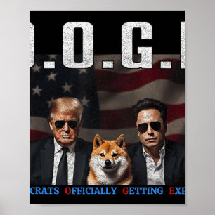 Grappige D.O.G.E Doge Democraten officieel krijgen Poster