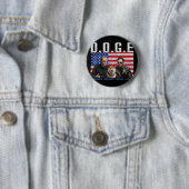 Grappige D.O.G.E Doge Democraten officieel krijgen Ronde Button 5,7 Cm (In situ)