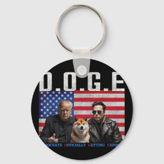 Grappige D.O.G.E Doge Democraten officieel krijgen Sleutelhanger