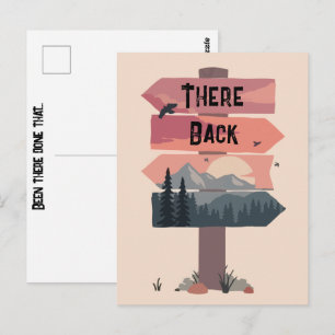 Grappige Daarheen En Weer Terug Daar Wezen Gedaan  Briefkaart