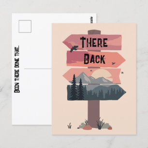 Grappige Daarheen & Weer Terug Daar Geweest Gedaan Briefkaart