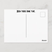 Grappige Daarheen & Weer Terug Daar geweest Vakant Briefkaart (Achterkant)