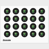 Grappige Dab Apple Dancing Dabbing Fruit Meme Ronde Sticker (Vel)