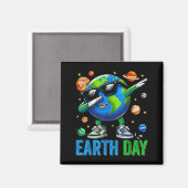 Grappige Dab Earth Day Peuter Jongens Kind Magneet (Voorkant / Achterkant)
