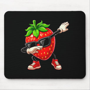 Grappige Dabbing Aardbei Zomer Fruit Liefhebber Ma Muismat