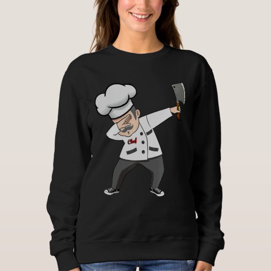 Grappige Dabbing Chef TShirt Dab Chef Pa Gift Culi (Voorkant)