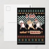 Grappige dabbing kat - Ik doe wat ik wil Briefkaart (Voorkant / Achterkant)