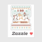 Grappige dabbing kat - Ik doe wat ik wil Sticker (Vel)