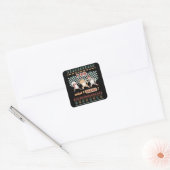 Grappige dabbing kat - Ik doe wat ik wil Vierkante Sticker (Envelop)
