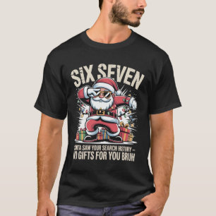 Grappige Dabbing Kerstman Heeft Je Zoekgeschiedeni T-shirt